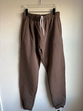 Seventh Earth Men’s Brown Cotton Joggers XL